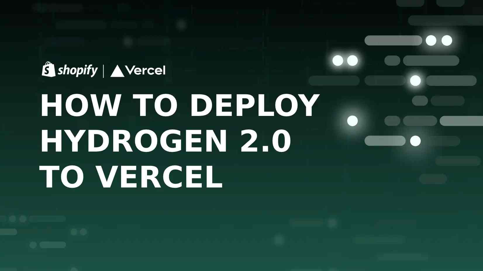 How to deploy shopify hydrogen 2 to vercel